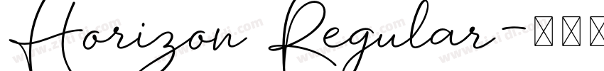 Horizon Regular字体转换